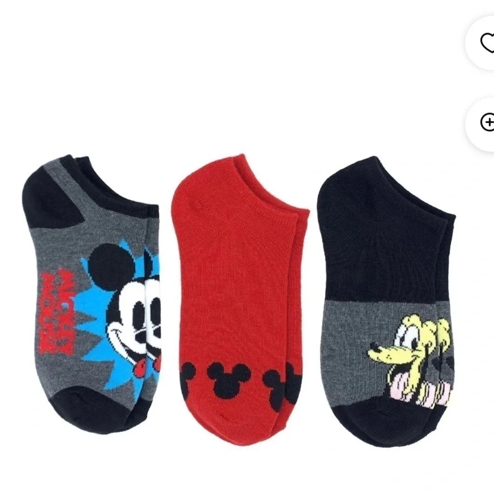 3 Pack Disney No-show Socks Womens Size 4-10